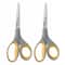 Westcott® 8" Gray & Yellow Soft Grip Titanium Bonded Straight Scissors, 2ct.